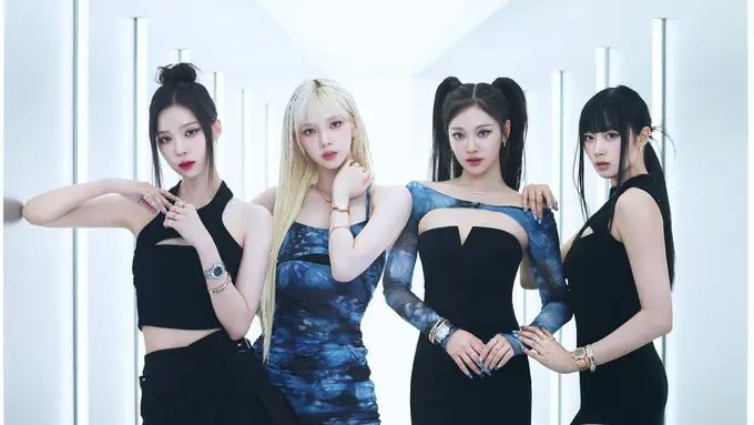 Tampilan Fearless AESPA dengan Gaya Rock Chic Kenakan Jam Tangan Maskulin dari Chopard