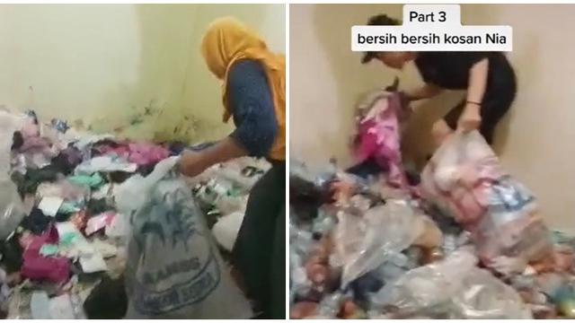 Viral Kamar Kos Cewek Penuh Sampah, Penampakannya Seperti Gudang