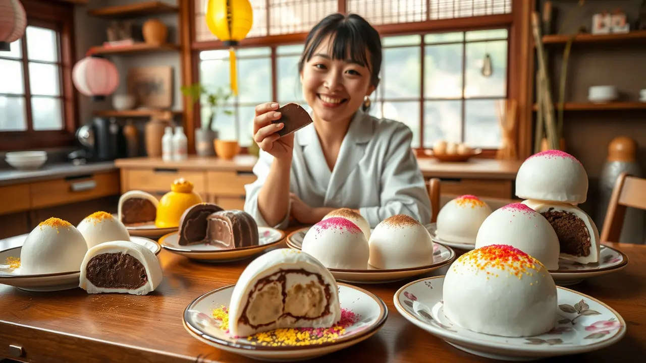 cara membuat mochi isi coklat