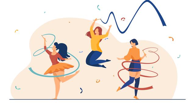 Ilustrasi senam ritmik