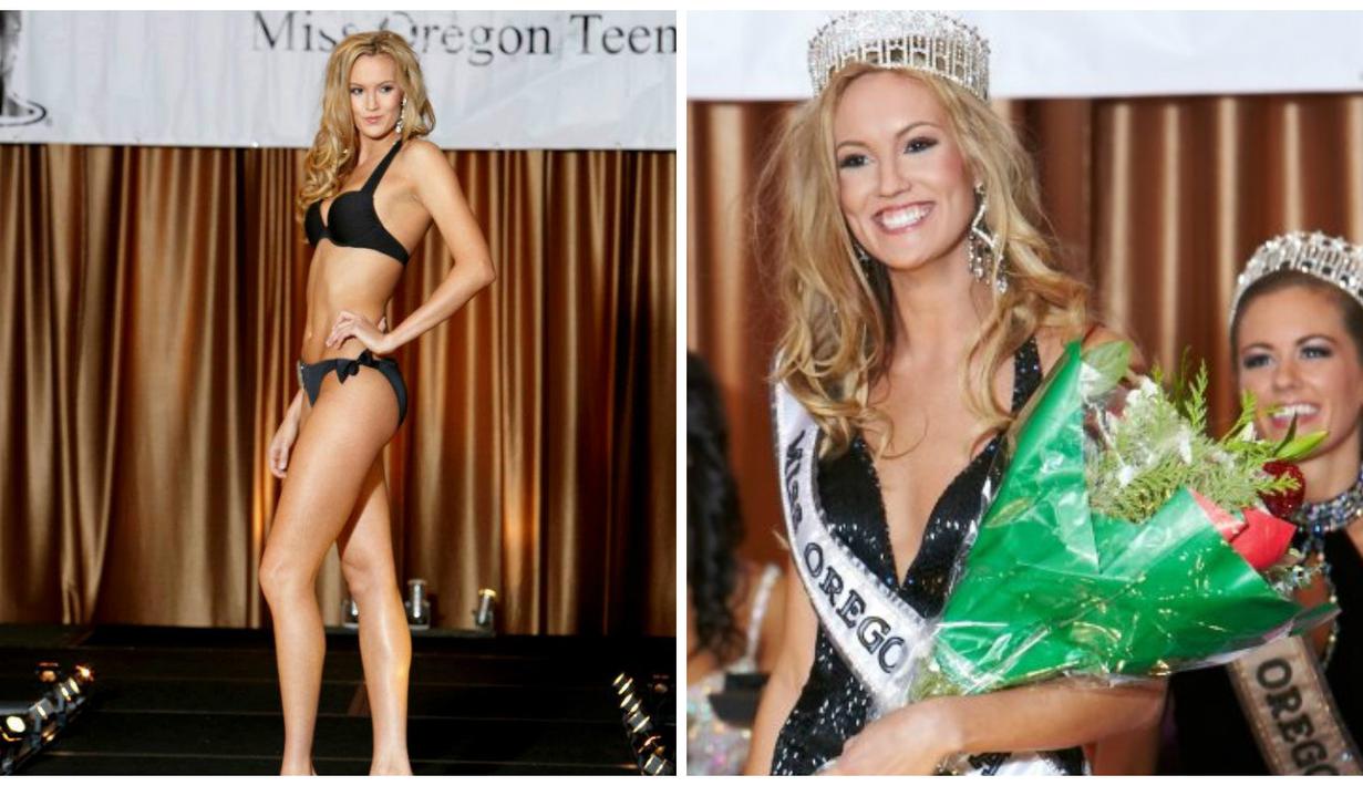 Alaina Bergsma saat memenangi kontes kecantikan Miss Oregon 2012. (Foto/Facebook/www.volleyballdrills.tv)