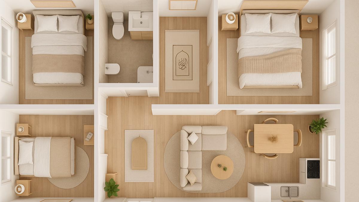 7 Model Desain Rumah Islami 3 Kamar, Cocok untuk Keluarga Kecil