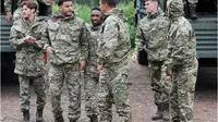 Timnas Inggris digembleng di pusat komando marinir (Barry Wheeler/Royal Marines)