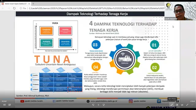 Laode Sulaeman Bicara Penguatan SDM Bidang Energi di Dunia Kerja