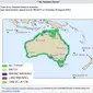 Potensi tsunami akibat gempa Queensland, Australia. (BOM Australia)
