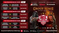Pertandingan lengkap babak kedua IEL Univeristy Super Series 2021 dapat disaksikan melalui platform Vidio, laman Bola.com, dan Bola.net. (Dok. Vidio)