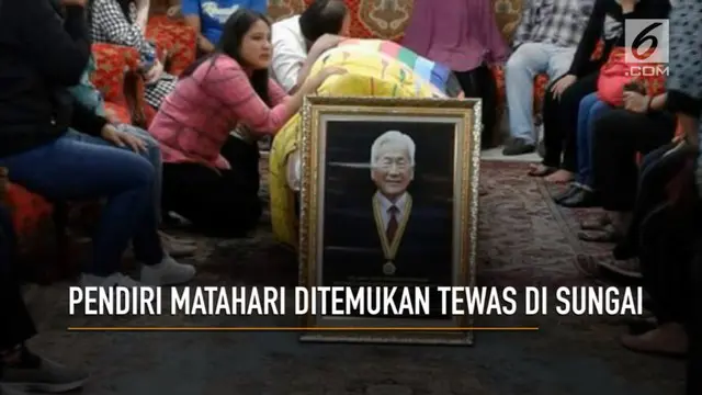 Hari Darmawan, pendiri Matahari Dept. Store ditemukan tewas di Sungai Ciliwung