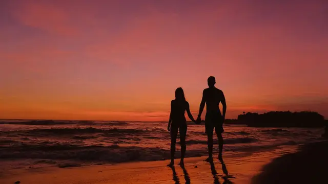 Ilustrasi pasangan cinta, romantis