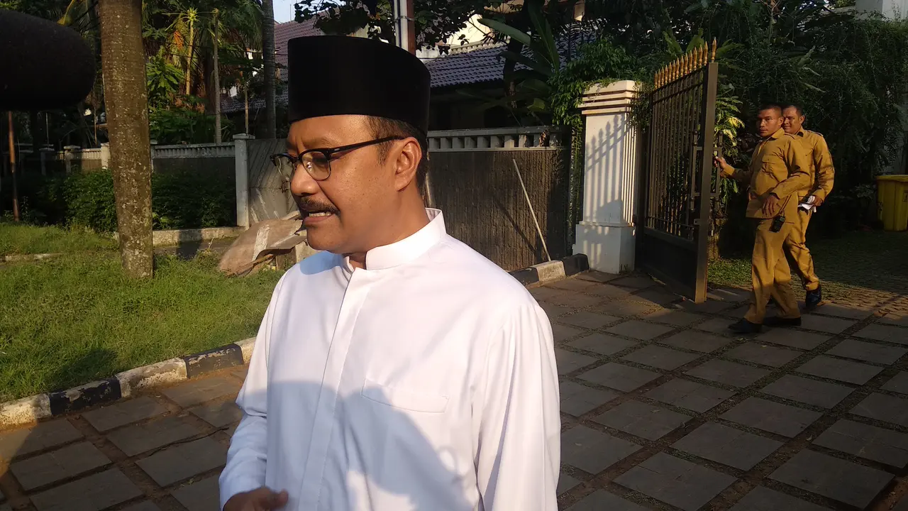 Cagub Jawa Timur Gus Ipul menyambangi kediaman Prabowo Subianto