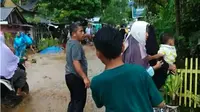 Banjir bandang menerjang Kabupaten Agam pada Kamis (12/3/2020). (Liputan6.com/ Novia Harlina)