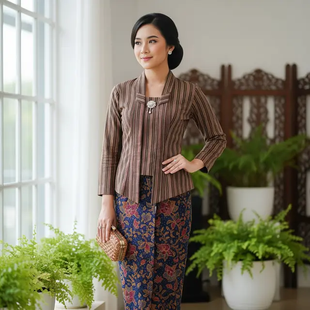 Model Baju Lurik Kutu Baru