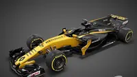 Renault merilis mobil anyar yang akan dipakai pada balapan F1 2017, di London, Inggris, Selasa (22/2/2017). (Motorsport)