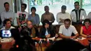 Gitaris Slank, Abdee Negara mengatakan pihaknya memaknai syukuran rakyat ini sebagai ungkapan rasa syukur seluruh rakyat Indonesia atas terselenggaranya Pemilu secara demokratis, Jakarta, Rabu (15/10/2014) (Liputan6.com/Johan Tallo)