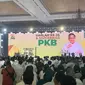 Presiden Ahmad Syaikhu PKS menghadiri Harlah ke-26 PKB di JCC, Senayan, Jakarta, Selasa (23/7/2024) malam. (Liputan6.com/Winda Nelfira)