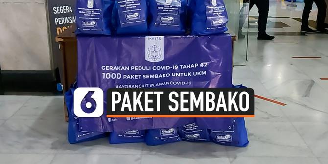 VIDEO: Menkop UKM Terima Bantuan 1.000 Paket Sembako dari Alumni ITS