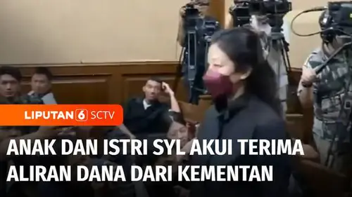 VIDEO: Anak dan Istri SYL Hadir di Sidang, Akui Terima Aliran Dana dari Kementan