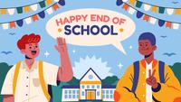 Ilustrasi perpisahan sekolah. (Photo created by pikisuperstar on www.freepik.com)