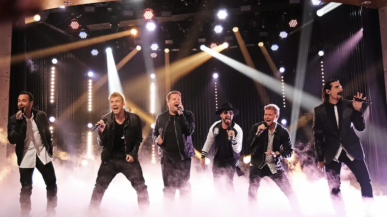 James Corden & Backstreet Boys