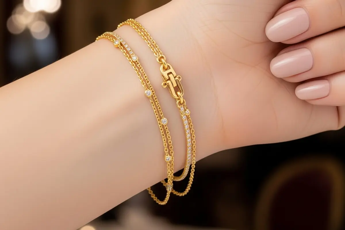 Model Gelang Emas Rantai Kecil yang Tidak Mudah Putus
