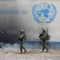 Markas badan PBB yang menangani warga Palestina di Gaza, UNRWA. (JACK GUEZ / AFP)