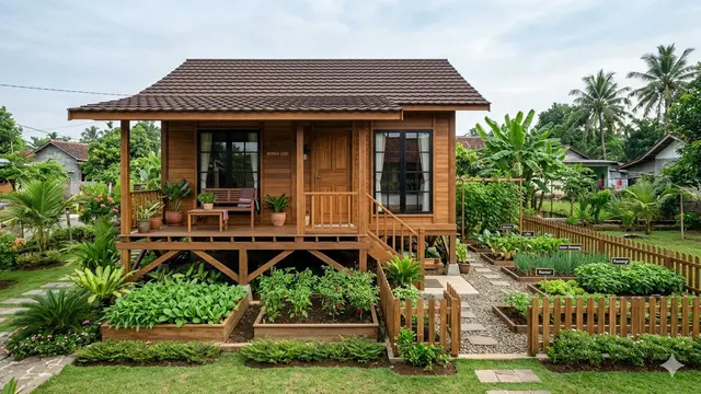 Inspirasi Rumah 1 Lantai Kecil yang Dukung Ketahanan Pangan Keluarga. Gemini