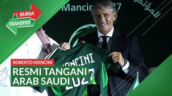 Roberto Mancini Resmi Jadi Pelatih Timnas Arab Saudi 