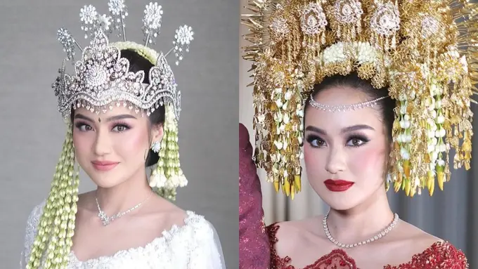 Detail Tampilan Makeup Pernikahan Salshabilla Adriani Saat Akad Nikah dan Resepsi, Mana yang Jadi Favoritmu?