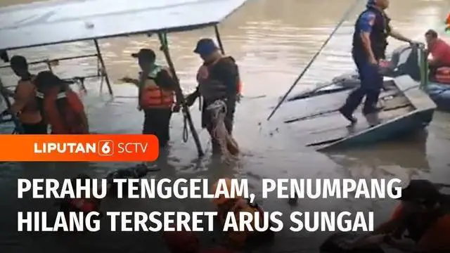 Sebanyak delapan penumpang dan sembilan sepeda motor tercebur ke Sungai Brantas, saat sebuah perahu penyeberangan tenggelam di Surabaya, Jawa Timur. Dalam peristiwa ini seorang penumpang hilang, akibat terseret arus sungai.