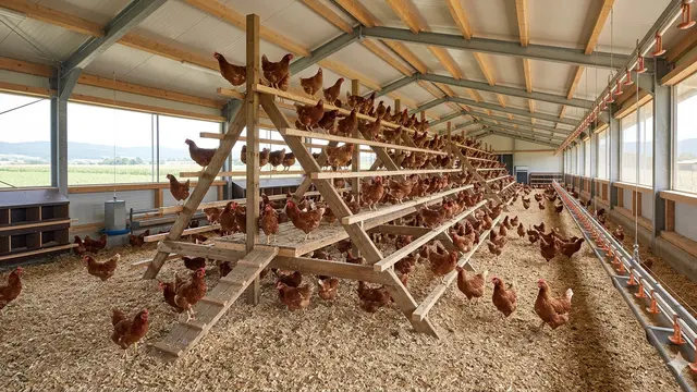 Desain Kandang Ayam dengan Tempat Bertengger/Gemini
