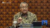 Gubernur BI Perry Warjiyo dalam pengumuman Hasil RDG November 2024, Rabu (20/9/2024). (Foto: Liputan6.com/Tira Santia)