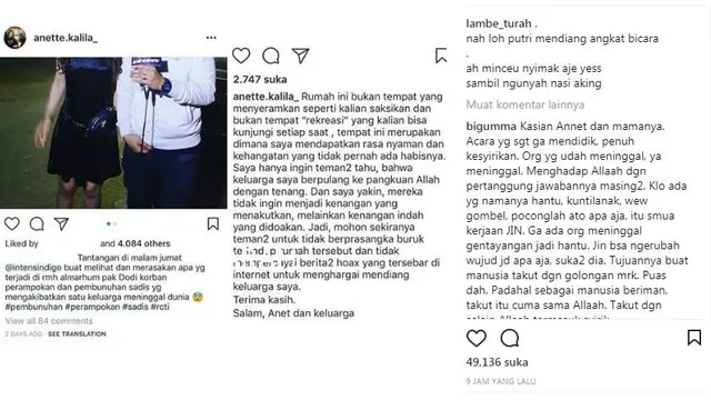 [Bintang] Rumah Dijadikan Lokasi Syuting, Zanetta, Bocah yang Selamat dari Pembunuhan Sadis Tragedi Pulomas Curhat di Medsos