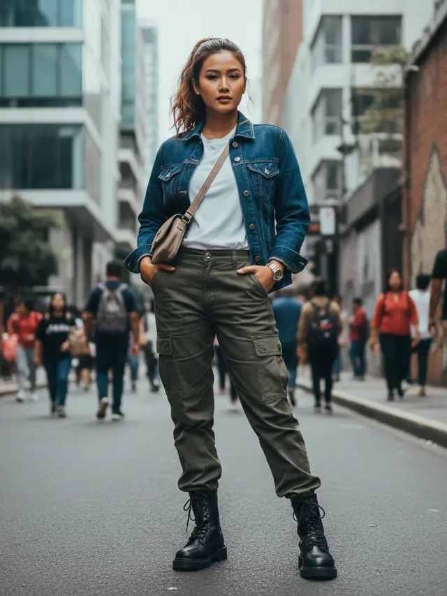 Atasan yang cocok dipadukan dengan celana cargo (Foto: Gemini AI)