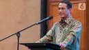 Menteri Pertanian (Mentan) Andi Amran Sulaiman memberikan sambutan saat serah terima jabatan Wakil Menteri Pertanian di Gedung A Kementerian Pertanian, Jakarta, Jumat, (19/7/2024). (Liputan6.com/Herman Zakharia)