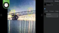 Gambar tangkapan layar&nbsp;klaim&nbsp;Jembatan Francis Scott Key di Baltimore, Amerika Serikat ambruk karena ledakan dinamit. (Sumber: Facebook)