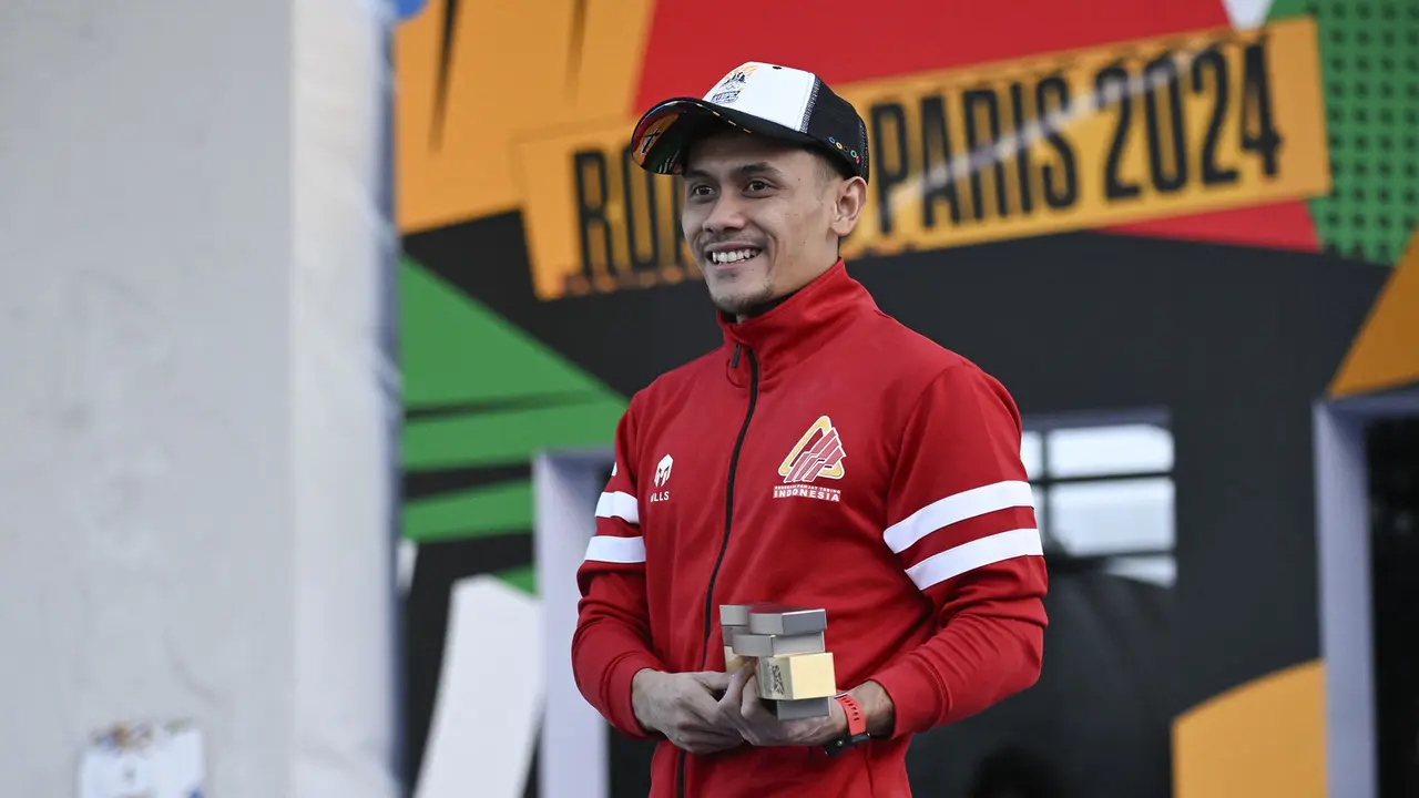 Foto: Tercepat di Kualifikasi Olimpiade Shanghai, Veddriq Leonardo Buka Peluang untuk Satu Tiket Tersisa ke Paris