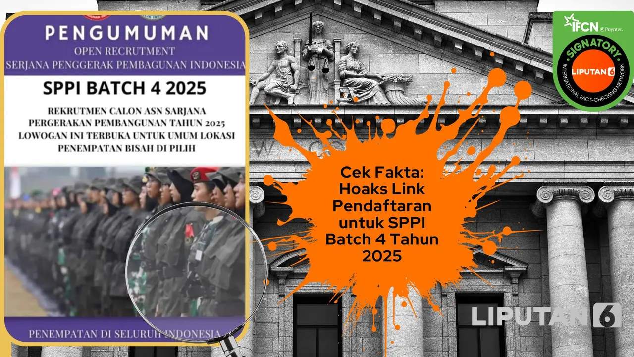 Cek fakta hoaks pendaftaran SPPI batch 4 tahun 2025