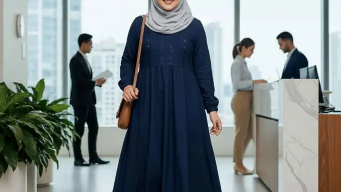 Ilustrasi Gamis/Gemini AI