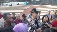 Mendagri Tjahjo Kumolo mengatakan pelantikan Djarot Saiful Hidayat jadi Gubernur definitif DKI Jakarta, Kamis pekan depan, Jumat (9/6/2017). (Liputan6.com/Yanuar H)