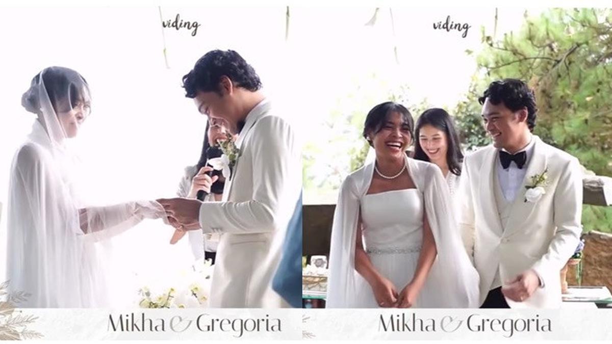 7 Potret Pemberkatan Nikah Mikha Angelo dan Gregoria Mariska, Penuh Khidmat