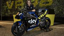 Livery motor SKY Italia VR46 yang akan digunakan Luca Marini untuk MotoGP 2021. (Twitter/Sky Racing Team VR46)