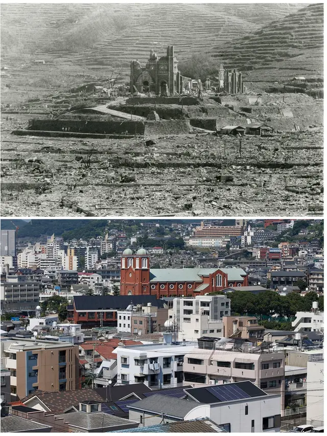 Foto Dramatis Hiroshima-Nagasaki Sejak Bom Atom Hingga Saat Ini