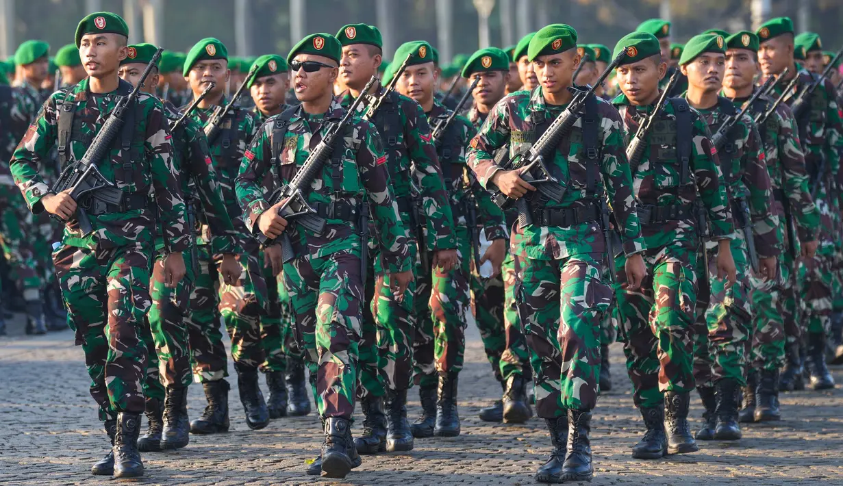 Operasi pengamanan VVIP untuk acara pelantikan presiden dan wakil presiden akan berlangsung selama sepekan, yaitu hingga 23 Oktober 2024. (AP Photo/Tatan Syuflana)