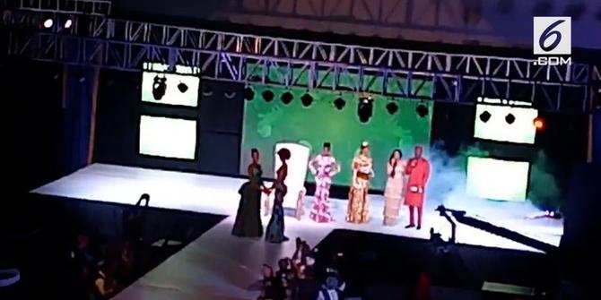 VIDEO: Rambut Miss Afrika 2018 Terbakar di Atas Panggung
