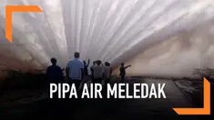 Masyarakat Taduru Mandal, India dibuat heboh dengan semburan air yang keluar dari dalam tanah. Semburan tersebut berasal dari pipa air minum yang meledak.