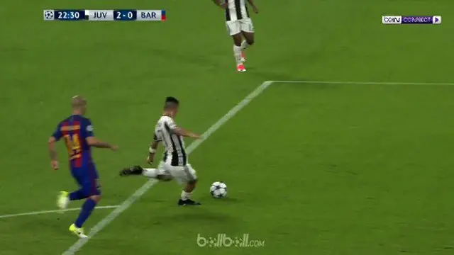 Berita video 2 gol Paulo Dybala saat Juventus menang 3-0 atas Barcelona di Liga Champions. This video presented by BallBall.