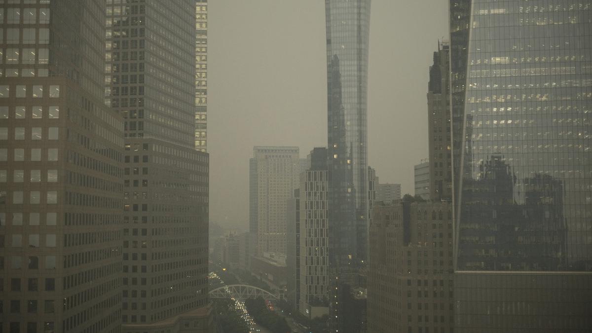 New York skies darken due to wildfires in Canada