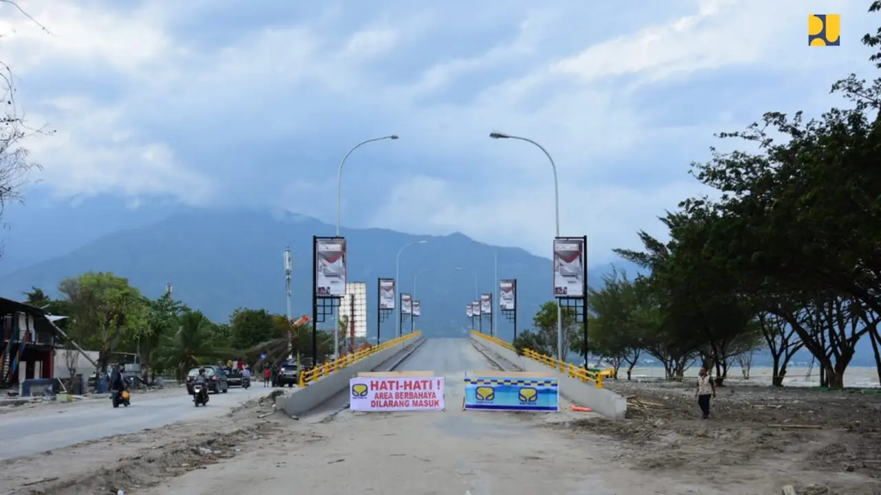 Kementerian Pekerjaan Umum dan Perumahan Rakyat (PUPR) akan membangun kembali Jembatan Kuning atau Jembatan Palu IV di Kota Palu, Sulteng. Dok Kementerian PUPR