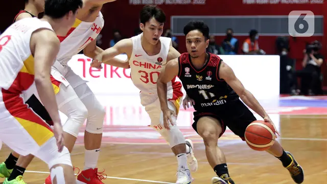 Timnas Basket Indonesia Gagal Runtuhkan Tembok Pemain China