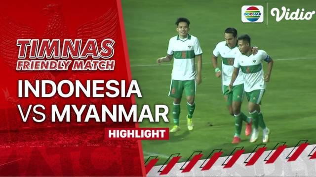 Berita Video, Highlights Laga Uji Coba Jelan Piala AFF 2020 antara Indonesia Vs Myanmar pada Kamis (25/11/2021)