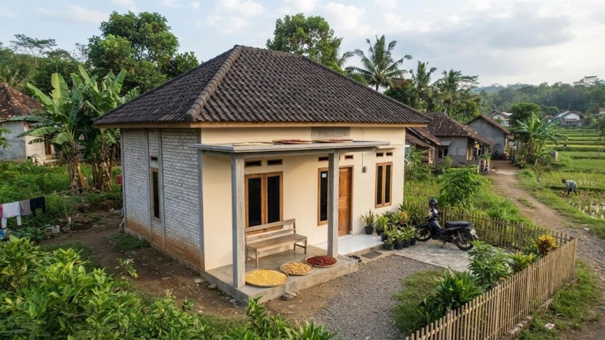10 Model Rumah Desa 2 Kamar Tidur yang Hemat Biaya, Sederhana tapi Nyaman